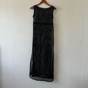 Vintage Black Netted Cover Up Small S Formfit Roger Made in USA
